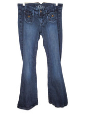OLD NAVY THE DIVA STRETCH FLARE LEG JEANS SIZE 4 REGULAR INSEAM 32 INCHES