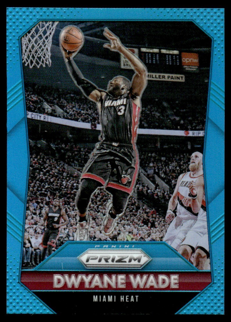 2015-16 Panini Prizm Light Blue Prizms 134/199 Dwyane Wade #64 BB2