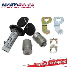 Ignition Key Switch Cylinder & 2 Door Lock Set 2 SAME KEYS MATCHED For Chevy