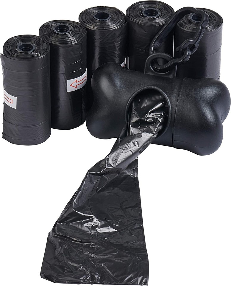 Poop Ebay 1,000 BLACK PET WASTE POOP BAGS WITH TWO DISPENSERS | eBay