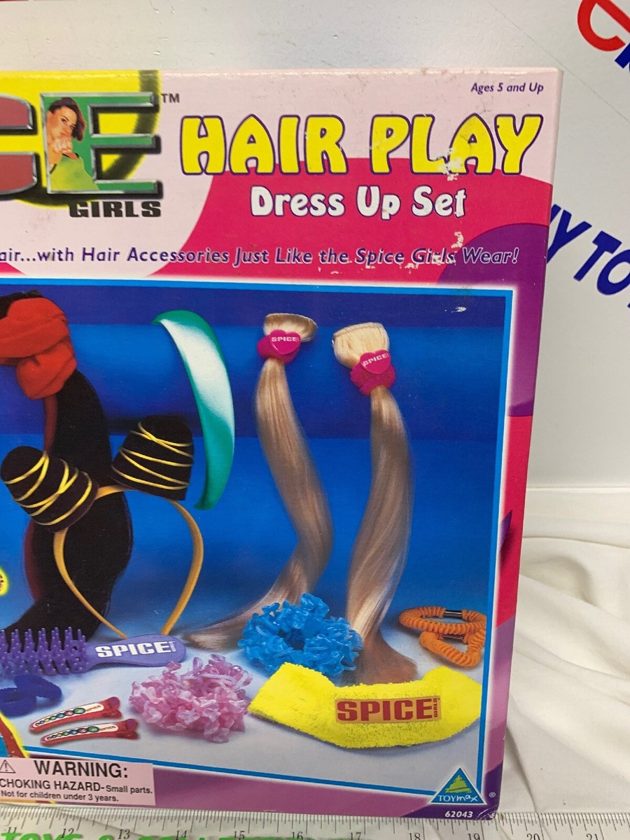 Vintage 1998 Spice Girls Hair Play Dress Up Set by toymax