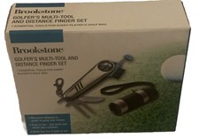 Brookstone Golfer's Multi-Tool and Distance Finder Set NEW