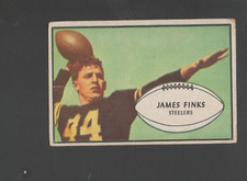 1953 Bowman Football #23 Jim Finks-Pittsburg Steelers G-Vg Card
