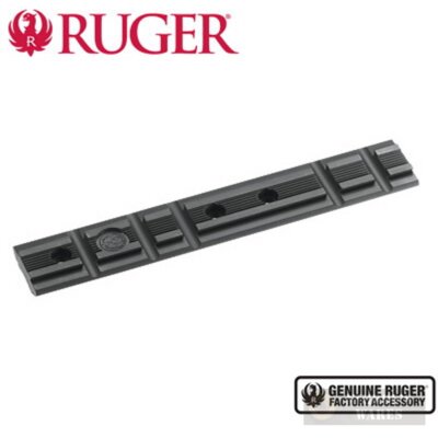 Silver Picatinny Rail Scope Mount For Ruger Mark I, II, III, IV & 22/45 Pistols - Lightweight Aluminum