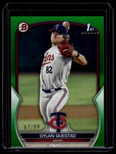 2023 Bowman Draft #BD-25 Dylan Questad Green #/99