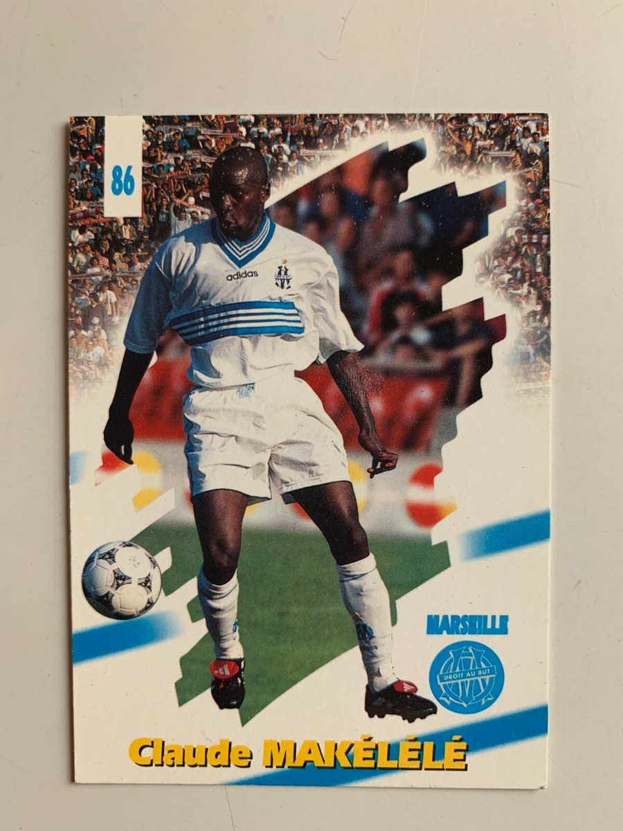 CLAUDE MAKELELE PHOTO PANINI FOOTBALL 1997-1998 OLYMPIQUE MARSEILLE OM