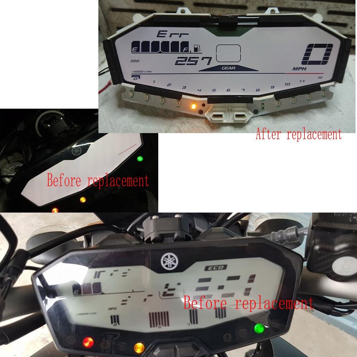 2 Protecteurs D'écran Ultra-transparents Pour Yamaha MT07/FZ07/Tracer 2014+ - Neufs