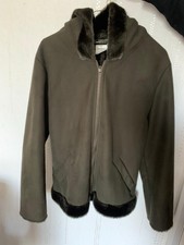 Suede Khaki Jacket Size 10