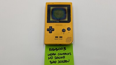 Nintendo Game Boy Pocket Handheld Console System Yellow - WORKS