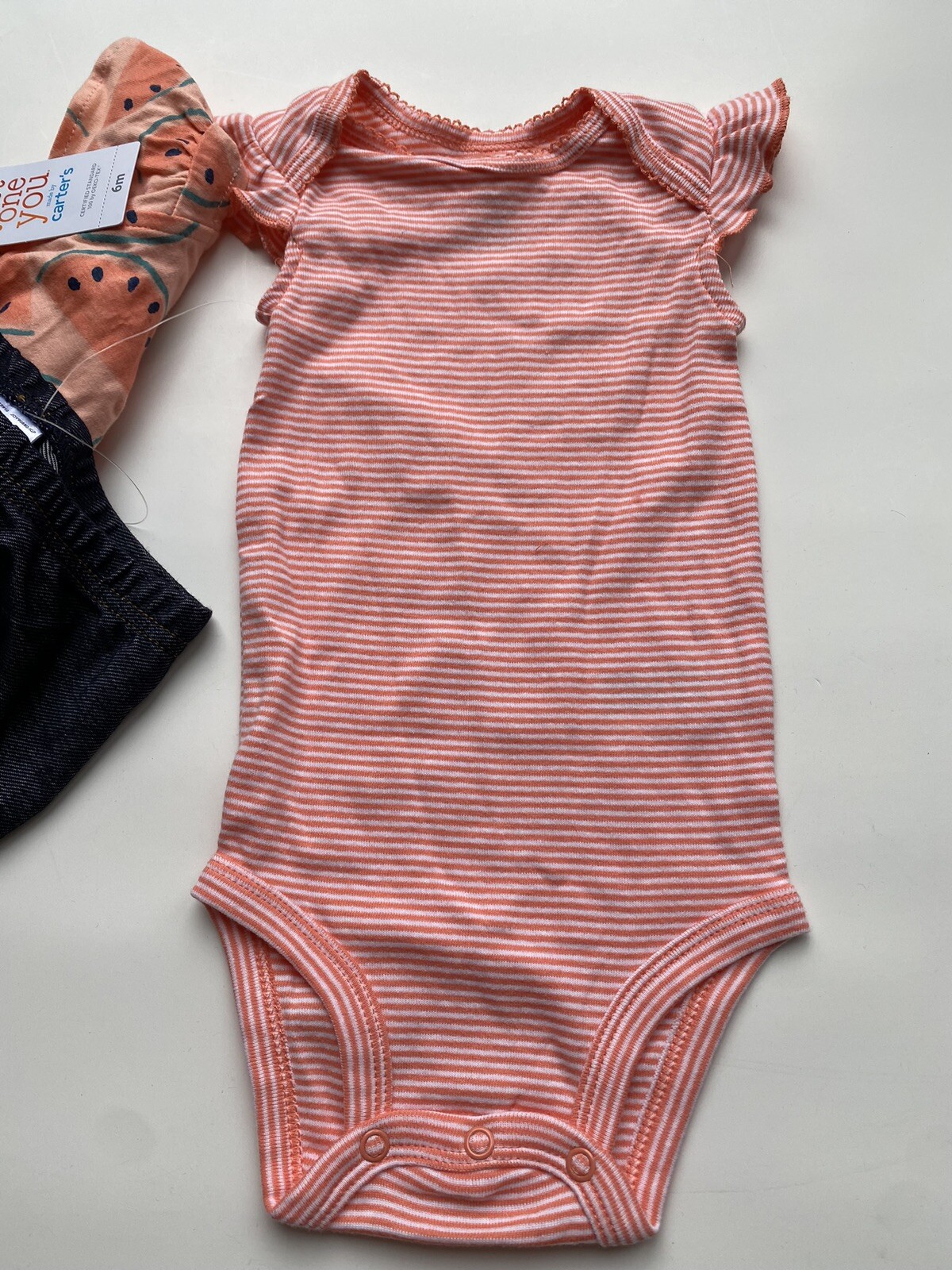 Carter’s Just One You Baby Girls 6M Set Pants Bodysuit Top Watermelon Print New