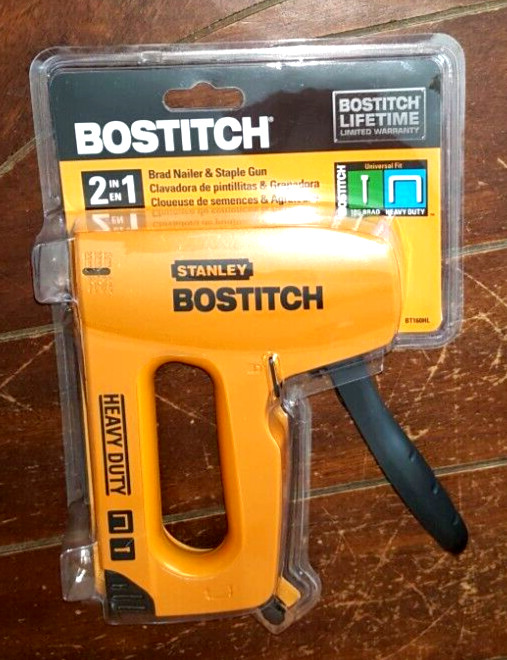 Bostitch 2-in-1 Brad Nailers & Staple Gun -Heavy Duty & Univ