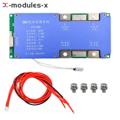 8S 24V / 4S 14.6V100A BMS LiFePO4 Battery Balance Charge Protection Board Module