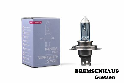 2x M-Tech H4 Super White +100% (12V 60/55W / H4 / P43t)