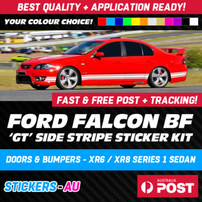 FORD FALCON BF XR6 & XR8 SERIES 1 - SEDAN GT STYLE SIDE STRIPES ...