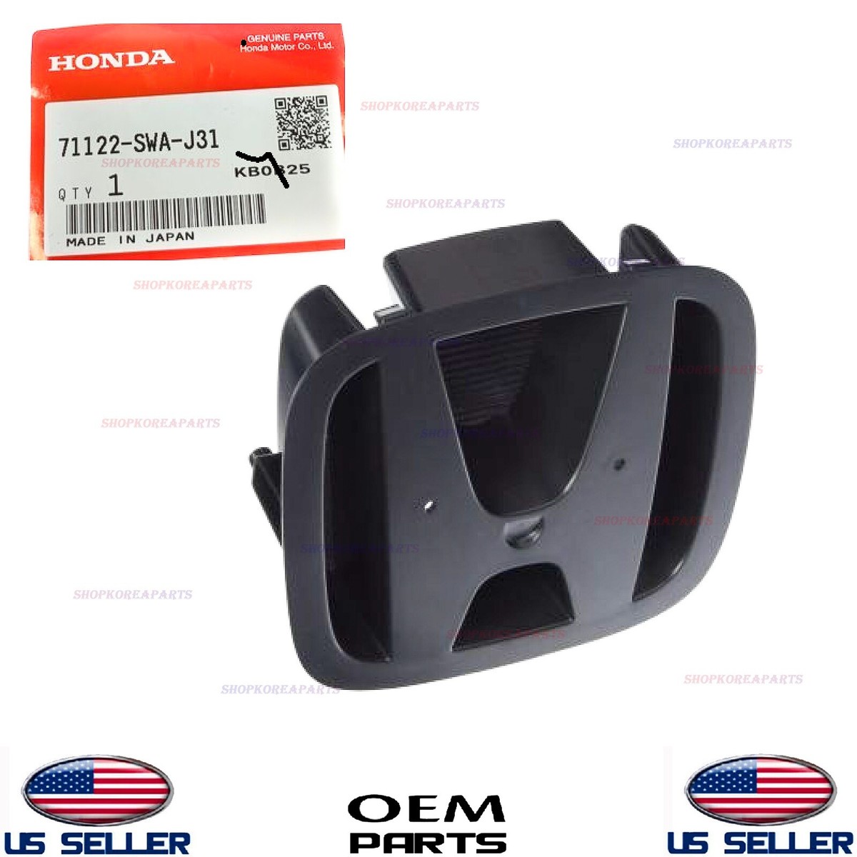 Genuine Front Grille Emblem Bracket Base OEM Honda CR-V 2010-2011