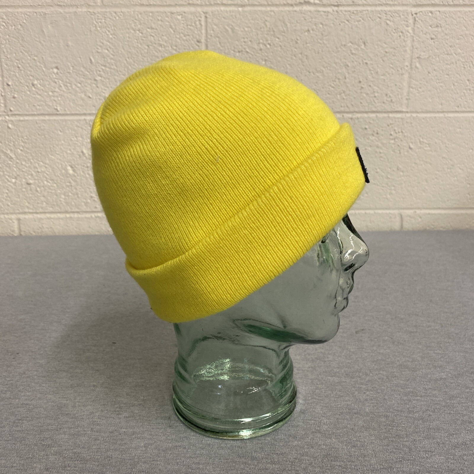 GAP Neon Green Patch Stocking Watch Cap Winter Be… - image 4