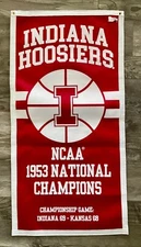 Indiana Hoosiers 1953 NCAA National Championship  Banner