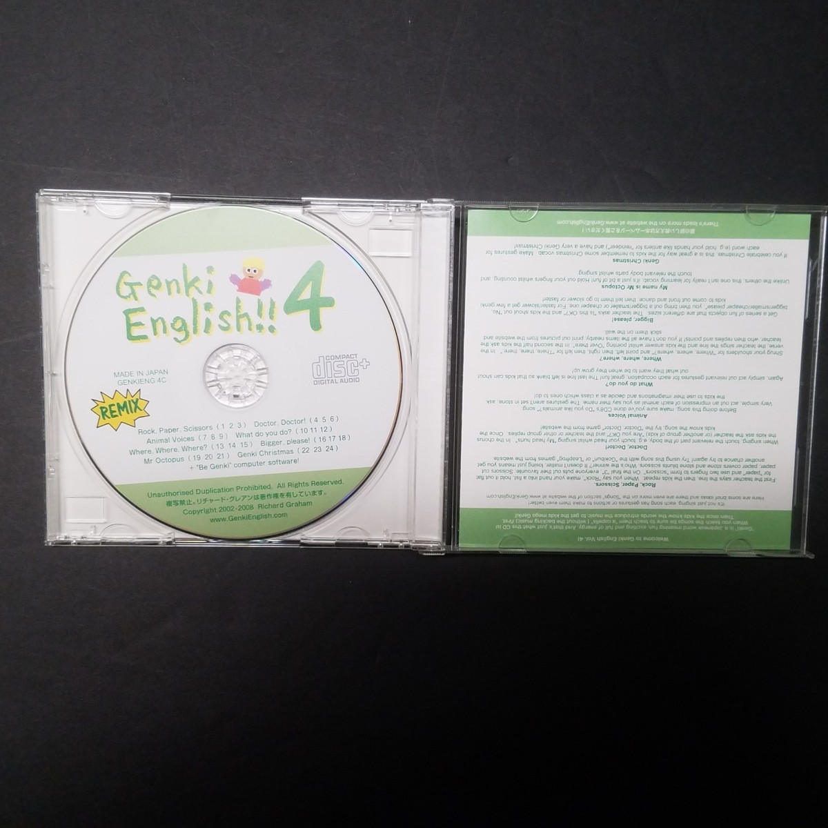 Genki English Vol 4 CD - Teach English Language made in Japan for