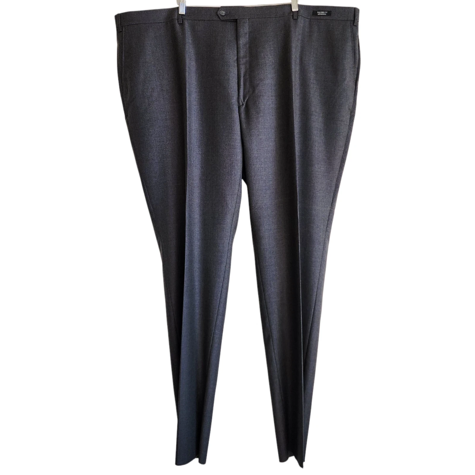 54 Waist Dress Pant Jos A Bank Traveler Pants Wool Tailored Fit Gray Charcoal Sz
