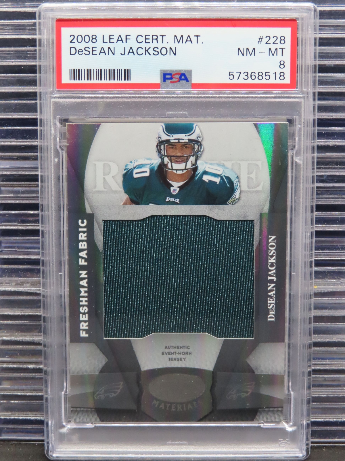 DeSean Jackson Leaf Certified Materials #228 Base