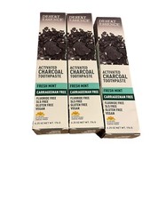 Desert Essence, Activated Charcoal Toothpaste 3 pk, Fresh Mint, 6.25 oz 176 g