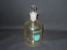 PYREX Plus Plastic-Coated 500mL Glass Reagent Storage Bottle #24 Stopper, 61500