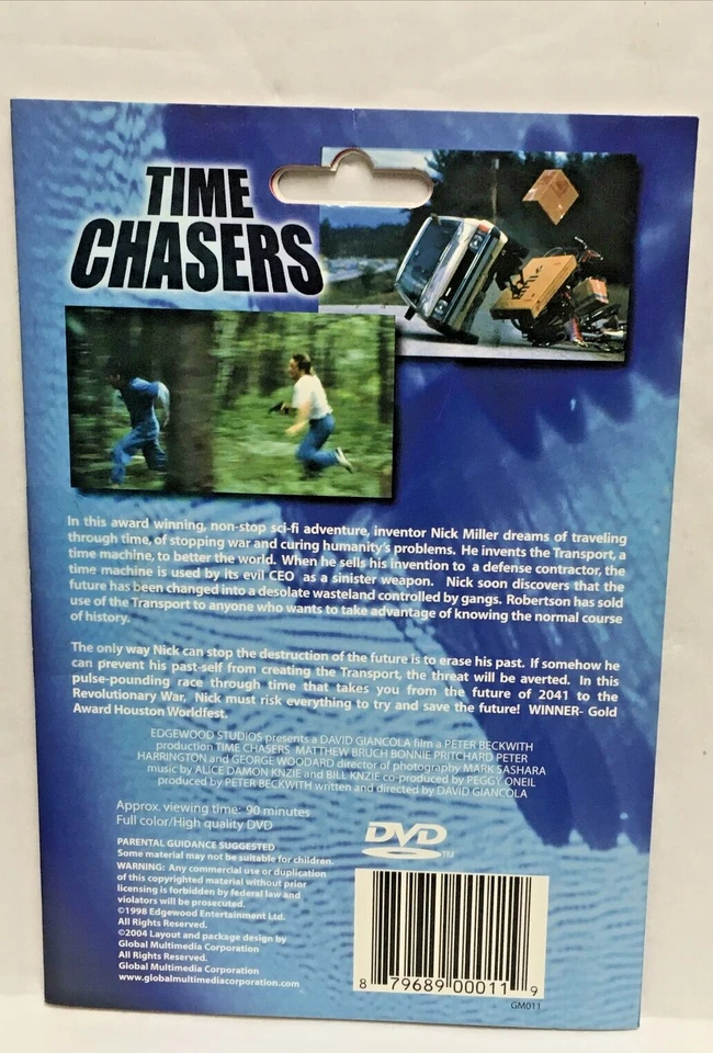 Time Chasers DVD NEW (SAVING THE FUTURE BEFORE TIME RUNS OUT) - Image 2 of 2