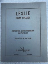 Service Information Leslie Speaker Model 44W/46W