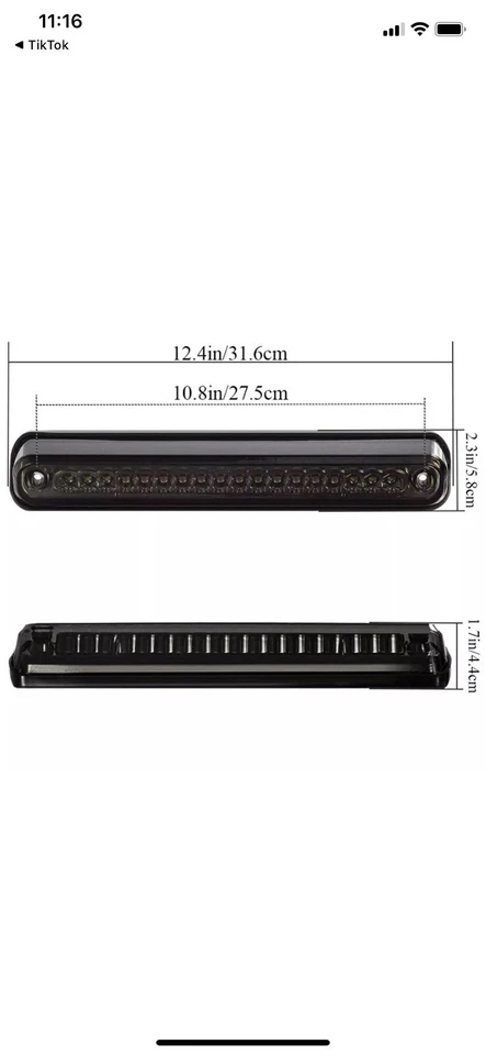 Terceras luces de freno LED 3RD lámparas para Chevy GMC 1988-1998 C/K 1500 2500 3500 EE. UU. Foto 3 de 4