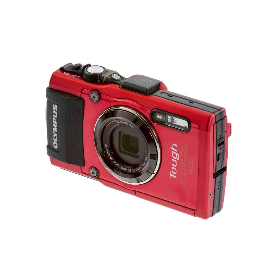 Olympus Stylus Tough TG-4 16.0MP Digital Camera - Red - Image 3 of 4