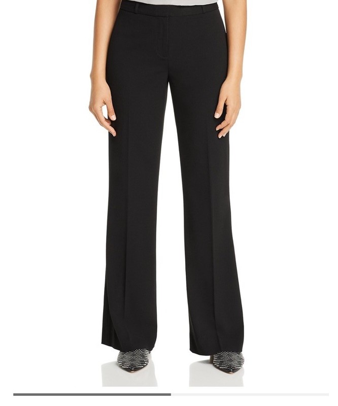 NWT WOMEN LE GALI  BLACK FLARED JONI  PANTS 100% BLOOMINGDALES EXCLUSIVE SIZE 10