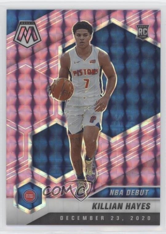2020-21 Panini Mosaic NBA Debut Purple Prizm /49 Killian Hayes #270 Rookie RC