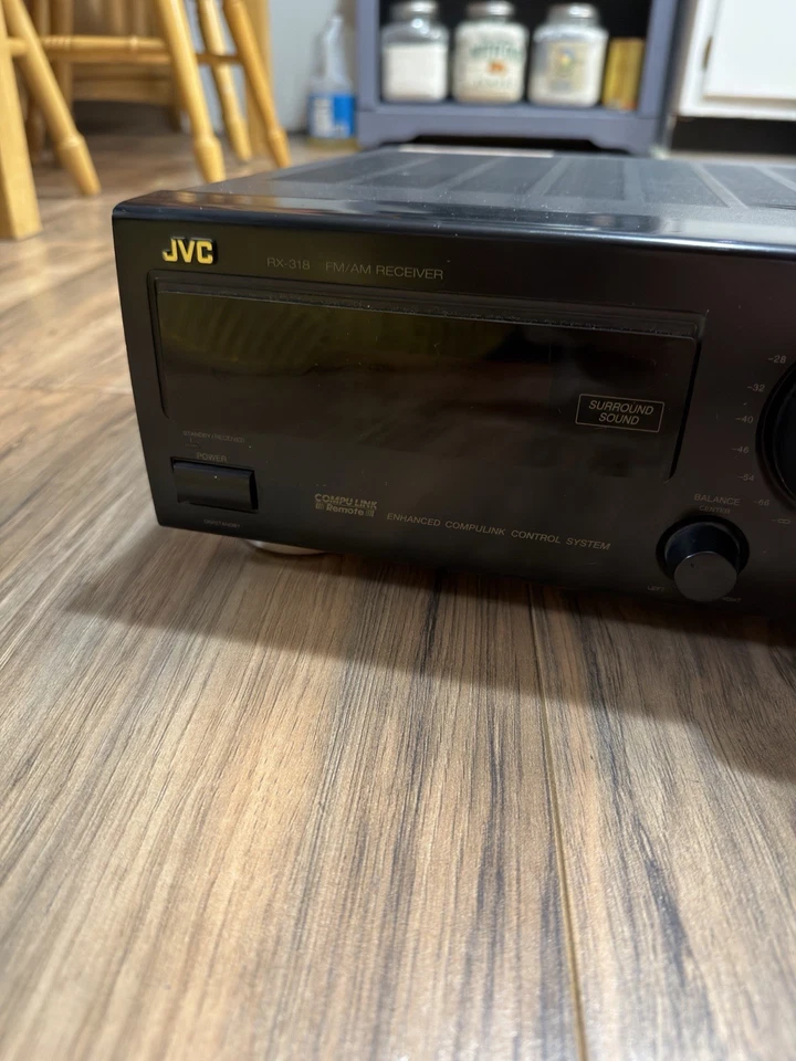 JVC RX-318 FM/AM Vintage 2 channel Stereo Receiver no remote Tested Works - Image 2 of 4