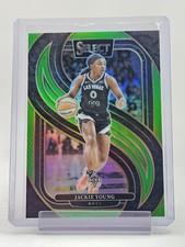 JACKIE YOUNG 2025-26 WNBA SELECT PREMIER LEVEL NEON GREEN PRIZM /75 #161 Q5908