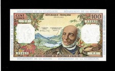 French Antilles - RARE - 100 Francs Note (1964) P10a - XF/AU