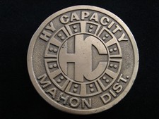 RF03156 NOS VINTAGE 1970s  HY CAPACITY MAHON DIST.  TRACTOR BELT BUCKLE