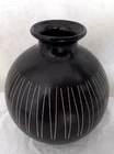 HAEGER Pottery Larry Laslo Vase 494-04 2004 Brown w/ White Stripes Royal