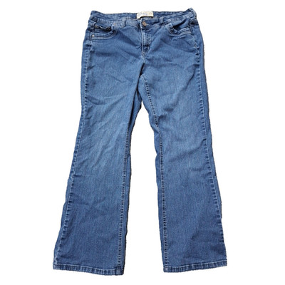 Just My Size Stretch Bootleg Denim Jeans Blue Women s Size 16