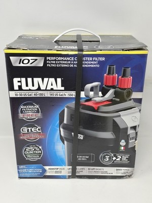 Fluval 107 Performance Canister Filter for Aquariums 10-30 Gallons New (BOX DMG)