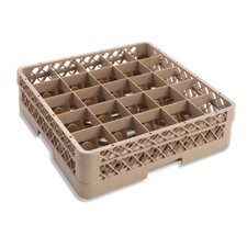 Traex TR6B Beige 25 Compartment Glass Rack with 1 Extender