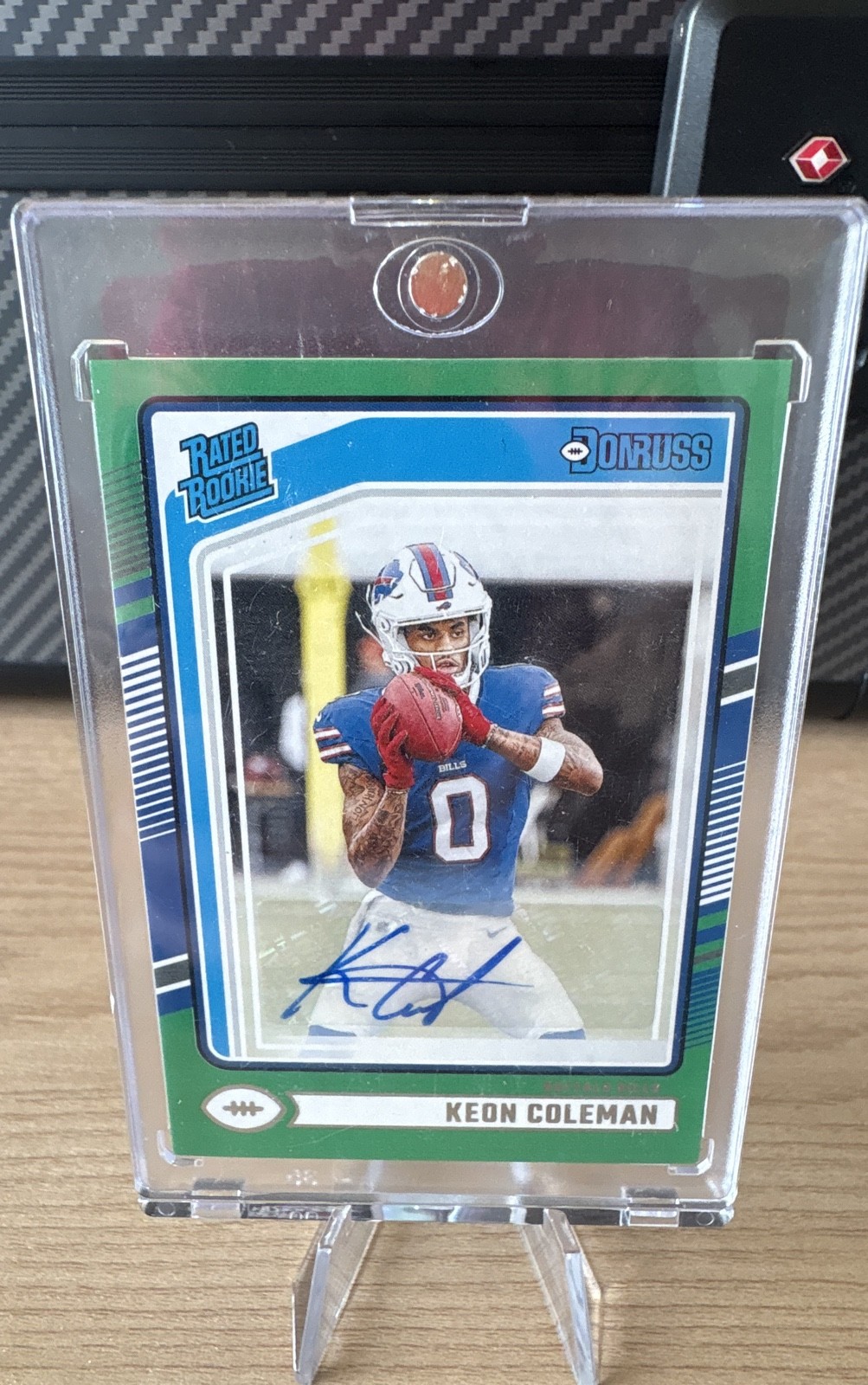 2024 Panini Donruss - Rated Rookie Keon Coleman #358 Green Autographs (AU, RC)