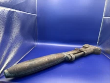 MASSIVE 18" Solid Forged Steel  Monkey Wrench Wooden Handle Tool USA Best Offer!