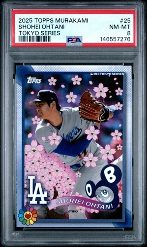 7276 Shohei Ohtani 2025 Topps MLB Tokyo Series Takashi Murakami #25 PSA 8