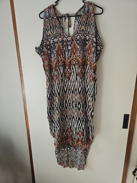 BOHO AUSTRALIA Kaftan Dress Over Swimmers Dress Size S M Sparkly