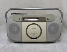 SONY CFD-E100 Boombox CD CD-R/RW Playback Radio Cassette SEE DESCRIPTION