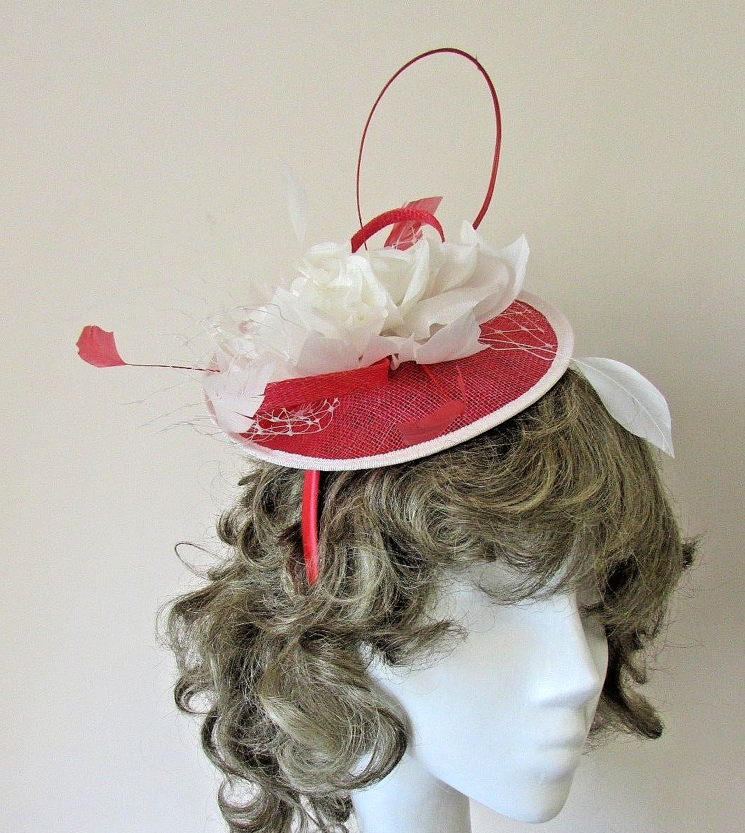 New Jacques Vert Mid-Orange Silk & Sinamay Fascinator ~ Fully tagged RRP £79  JW