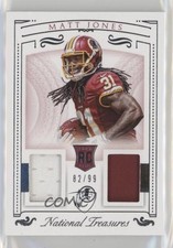 2015 Panini National Treasures Rookie Dual Materials 82/99 Matt Jones 5x8