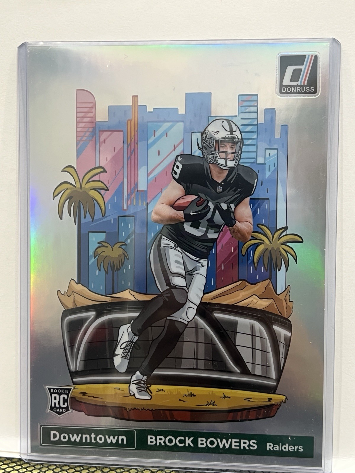 Brock Bowers - 2024 Donruss Jumbo Downtown RC Oversized Rookie Raiders