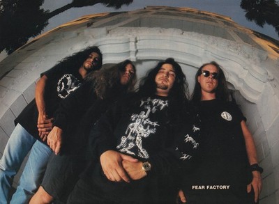 Fear Factory Original 1993 Poster Vtg Print Magazine Pinup Clipping Metal Band