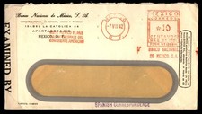 Mayfairstamps Mexico 1942 National bank Censored Cover aax_75795